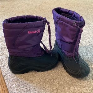 Kamik Girls Snow Boots, Size 11